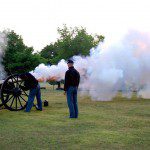 Fort Ridgely-cannon ball firing