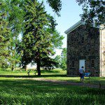 Lower Sioux Agency-building along trail