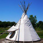 Upper Sioux Agency State Park-tipi door open