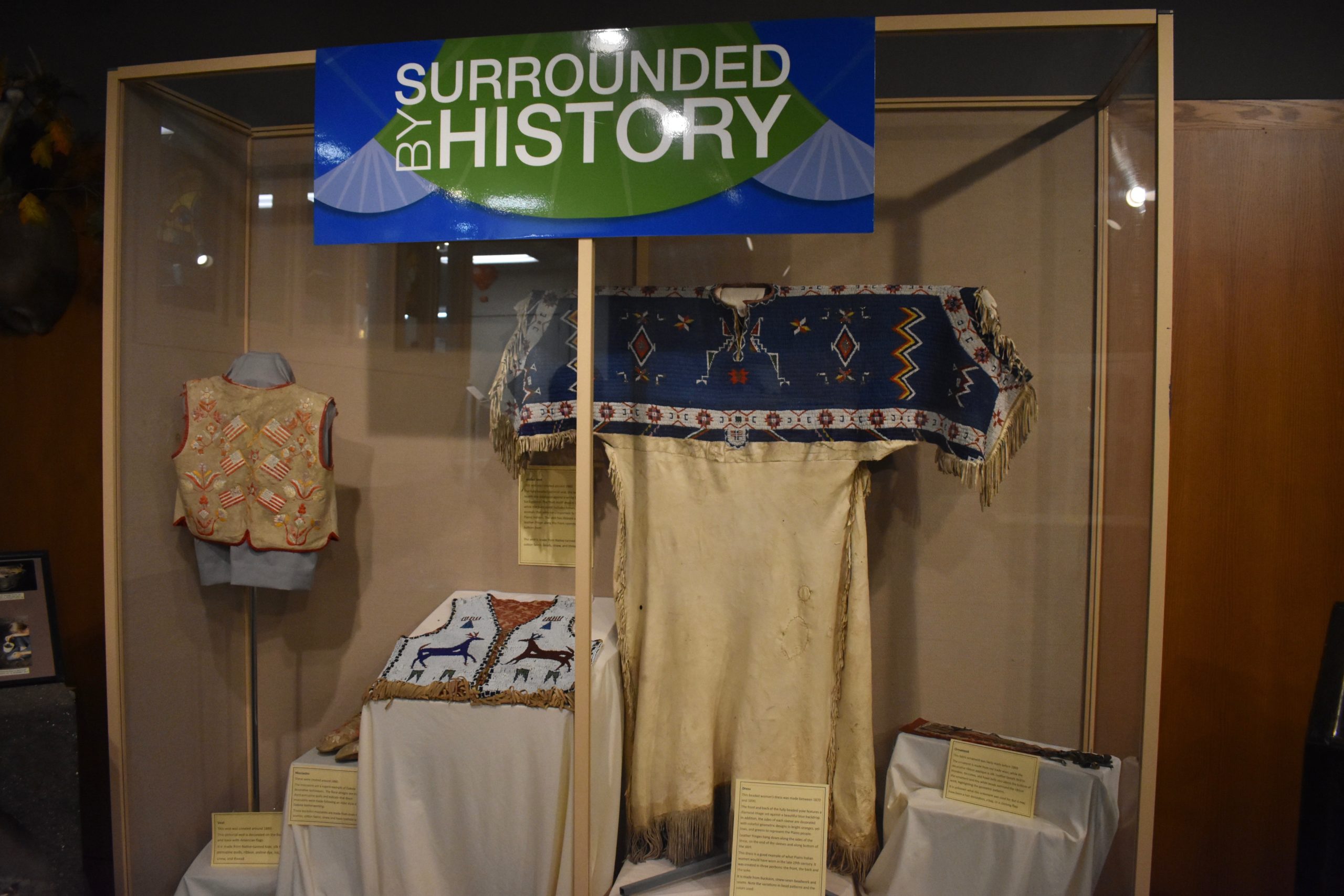 Display of Native American clothing