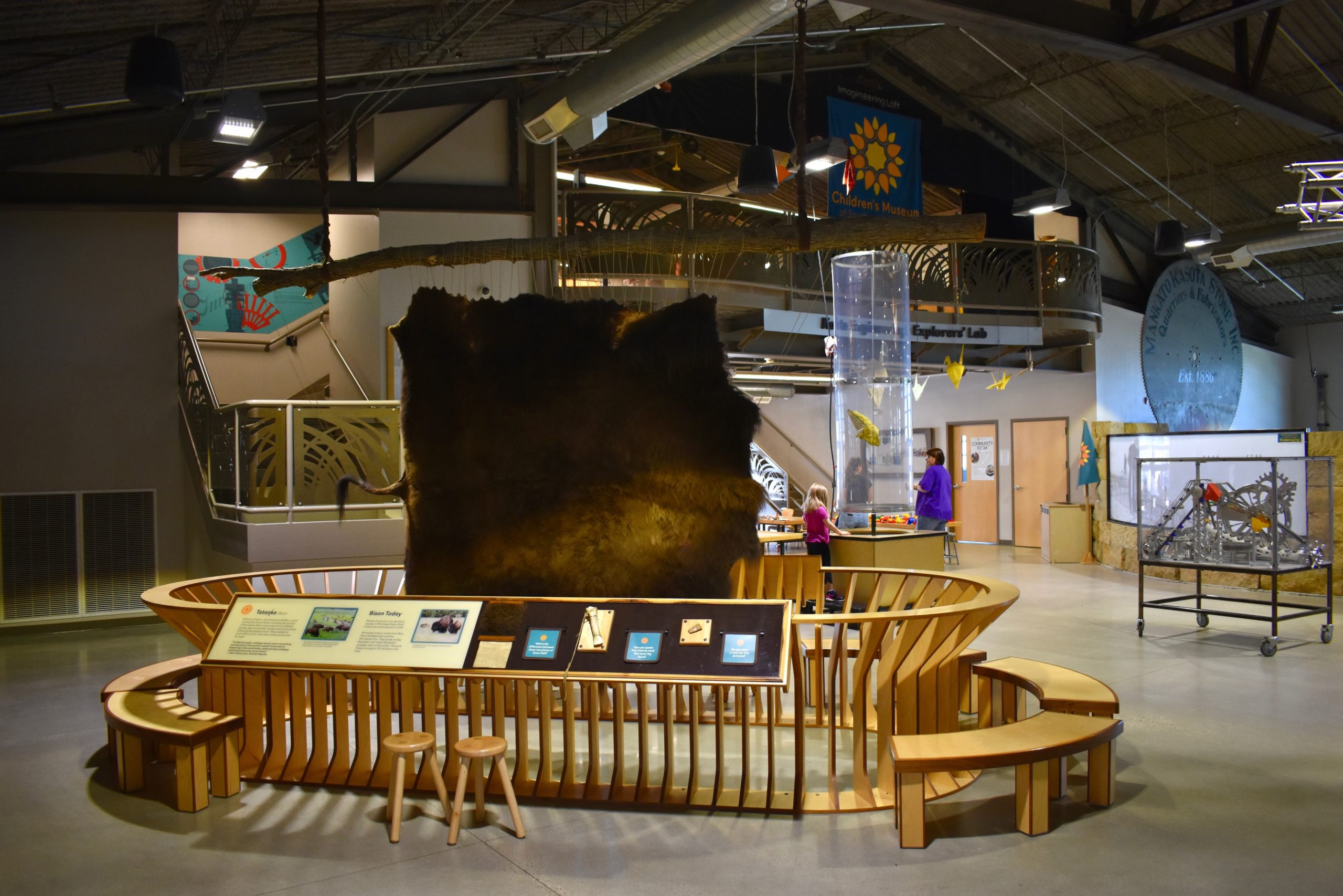 display of animal fur
