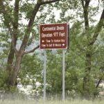 Continental Divide road sign