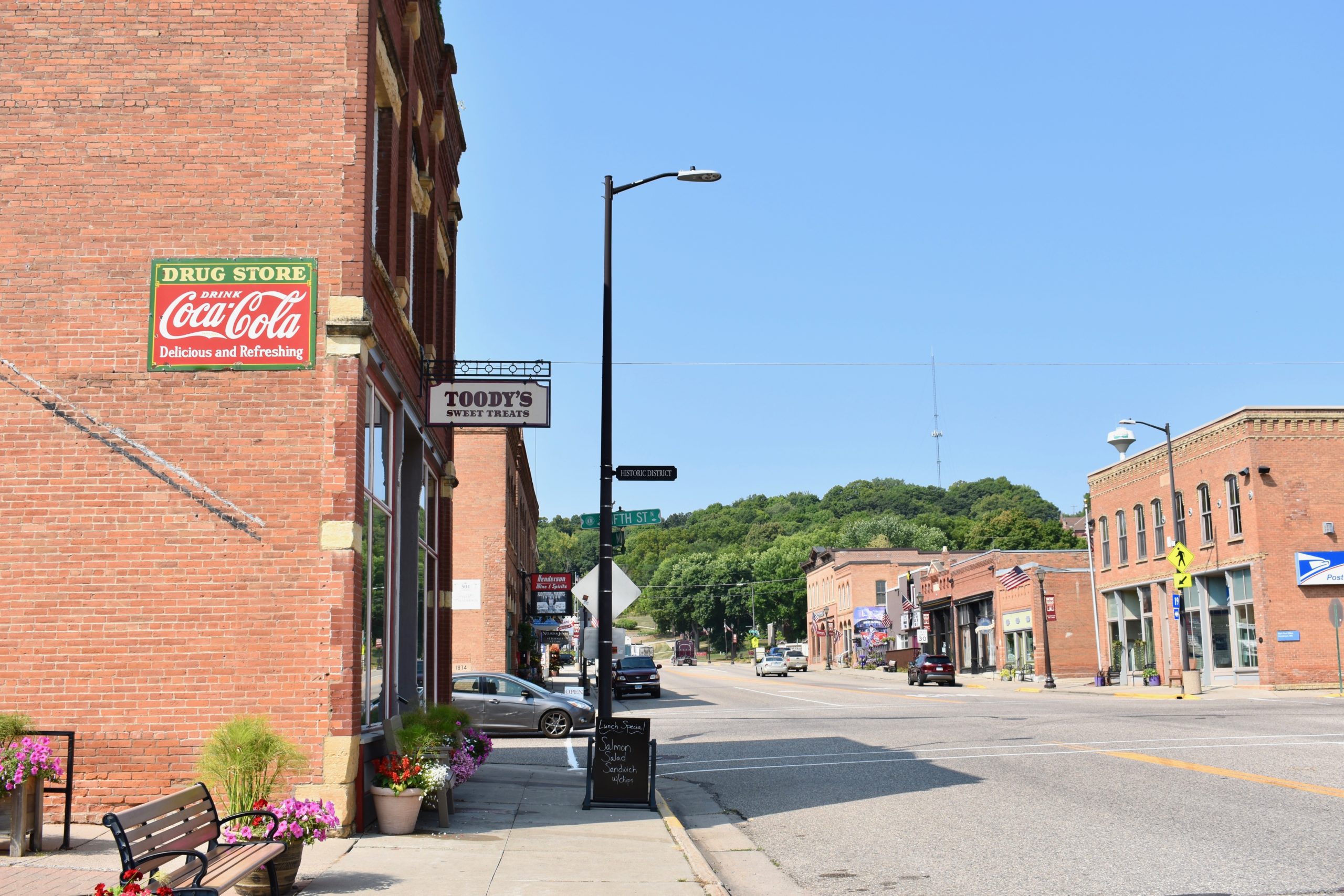Historic district street view
