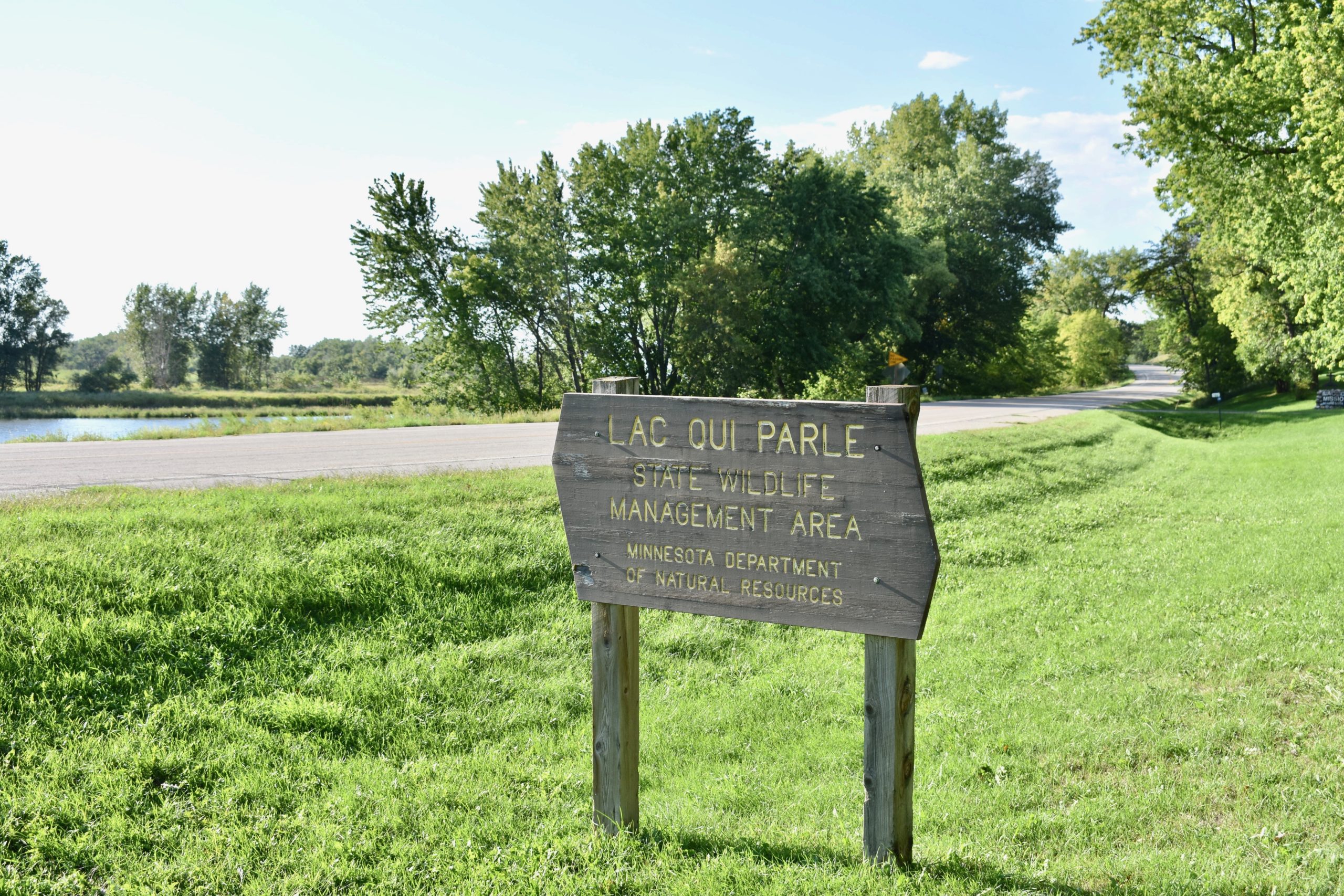 Lac Qui Parle Wildlife Management Area sign