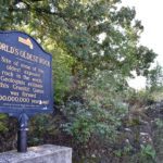 World's Oldest Rock plaque on left. Rocks on the right