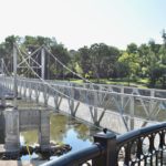 Foot bridge over the river