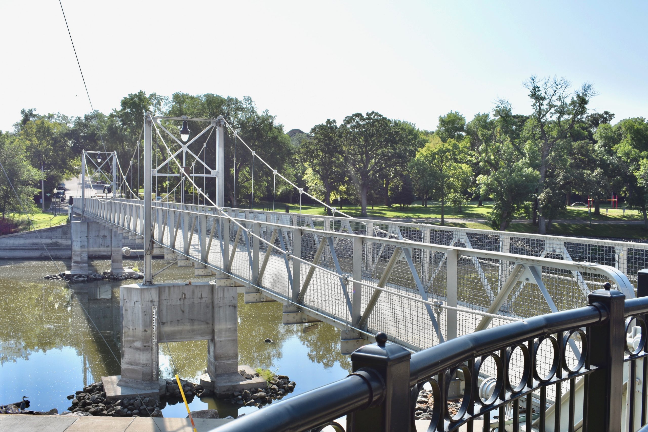 Foot bridge over the river