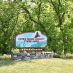 Upper Sioux Agency State Park sign