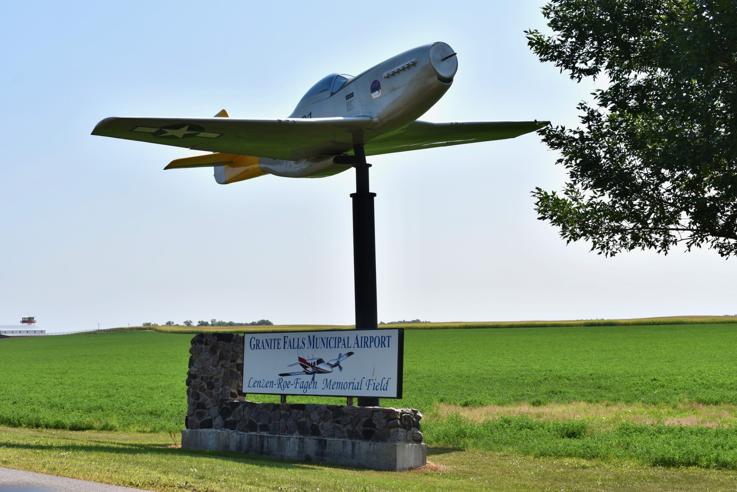 Granite Falls Municipal Airport sign