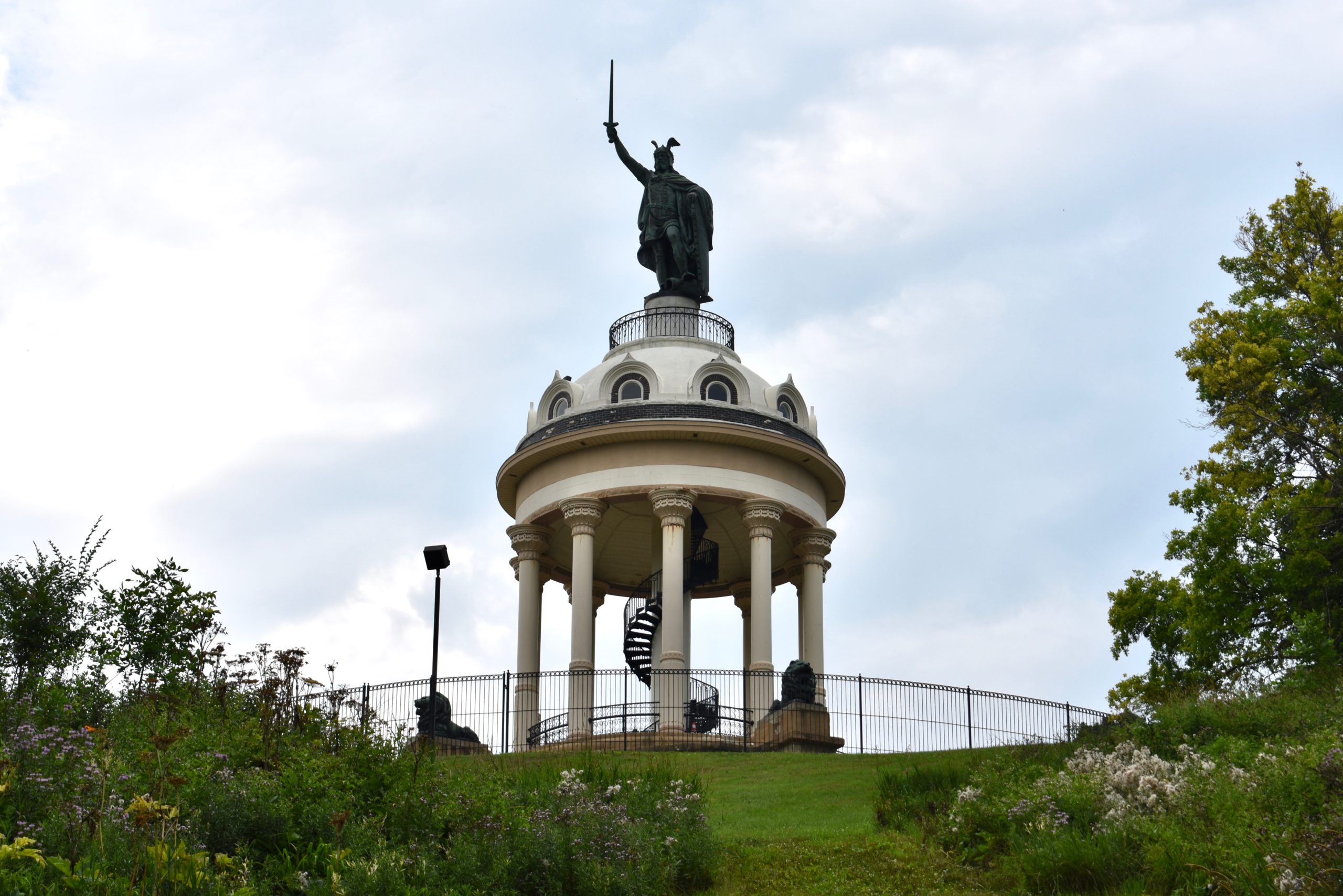 View of monument from below