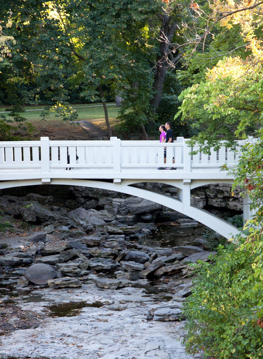 Minneopa State Park-white bridge