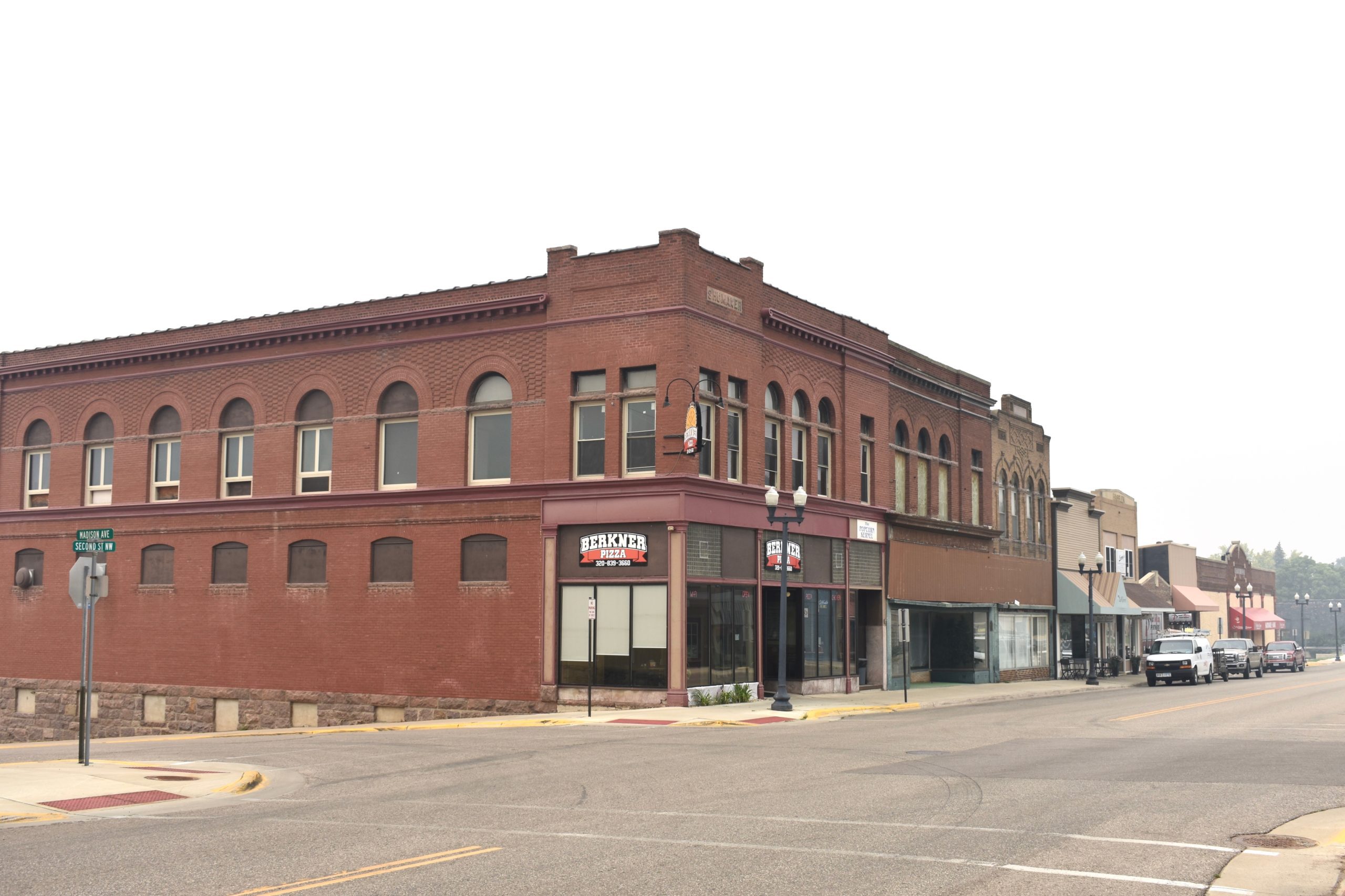 Brick buildings on main street