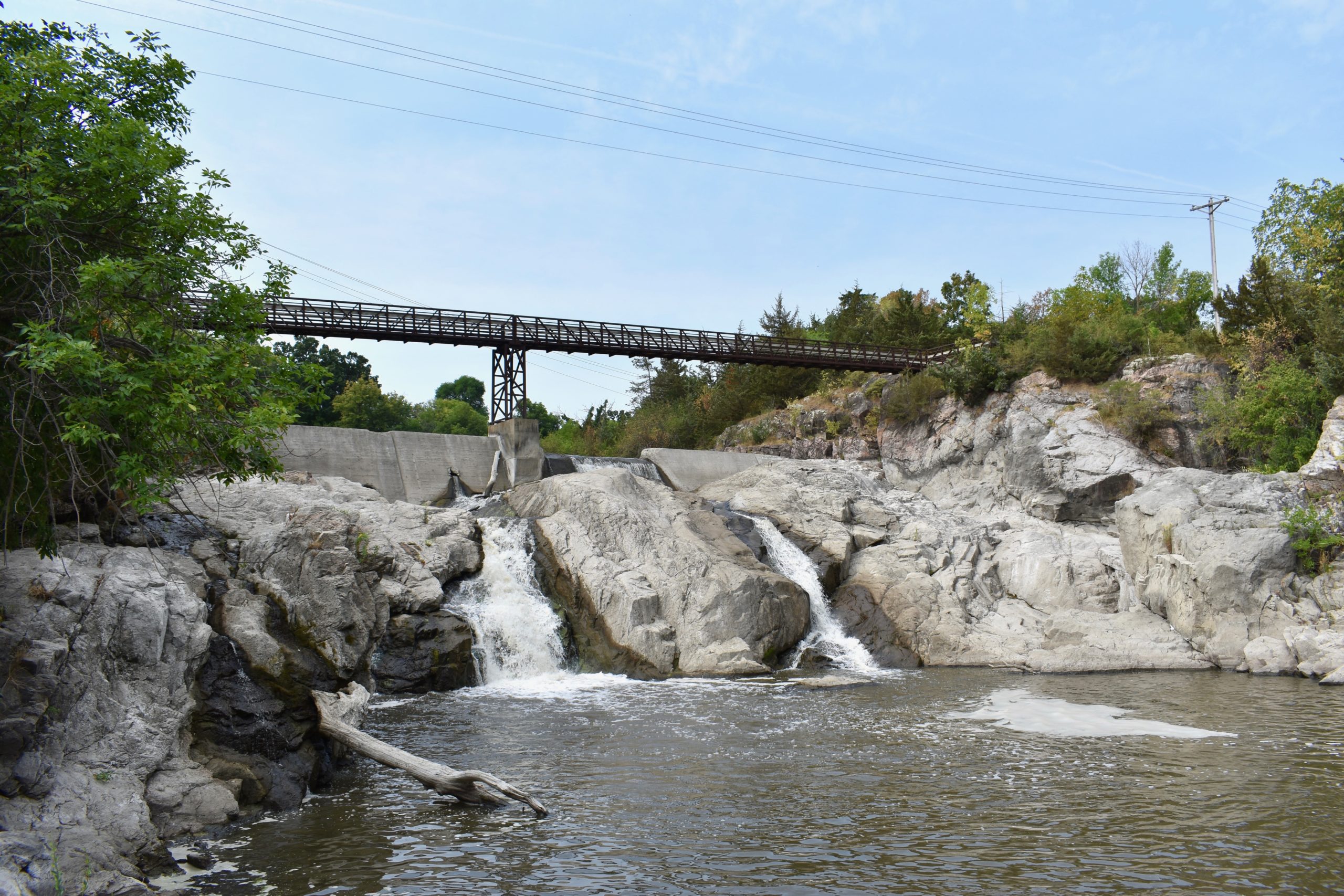 bridge over rocky river