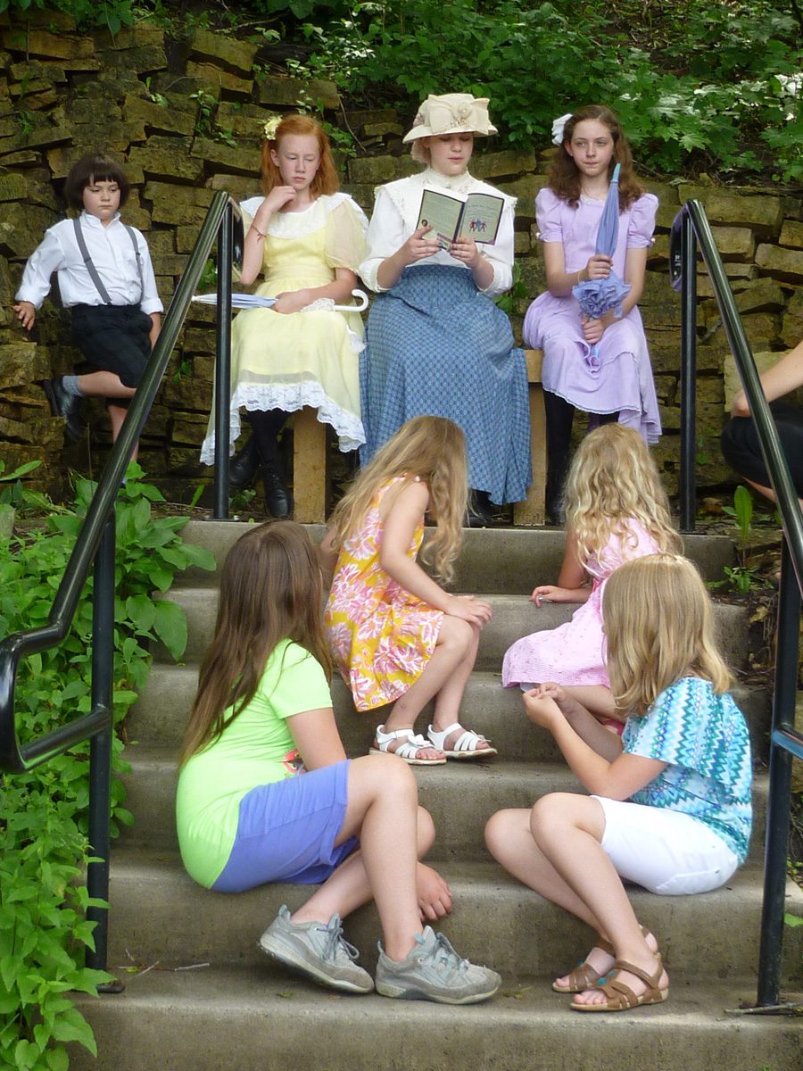 Betsy Tacy House-girl reading