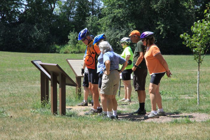Camp Release Panels with bikers-
