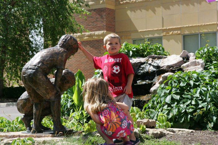 Mankato City Art Tour-children sculpture
