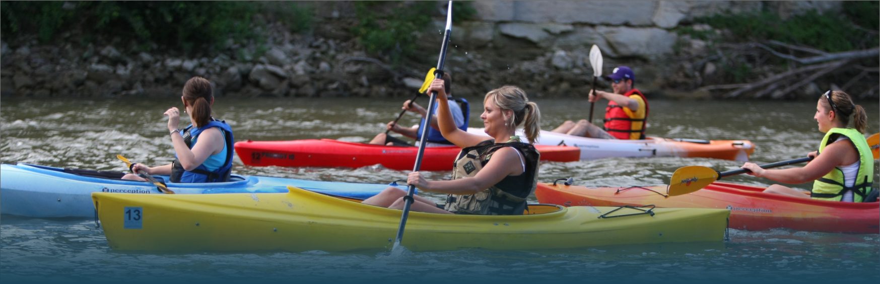 Kayakers on the Minnesota River